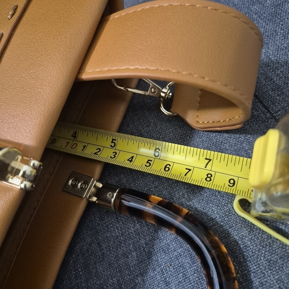 Tortoise Shell Top Handle Crossbody Shoulder Bag. NWOT - Picture 5 of 10